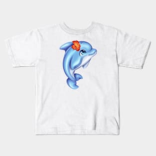 Cute dolphin Kids T-Shirt